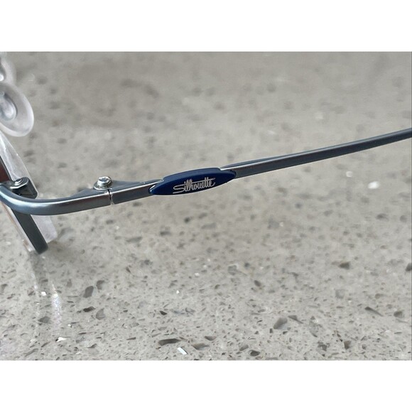 SILHOUETTE M 7417 /40 V 6051 45/22/135 Blue EYEGLASSES Frames Only full rim main image 9